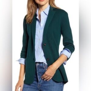 J. Crew Women's Dark Teal Blazer
